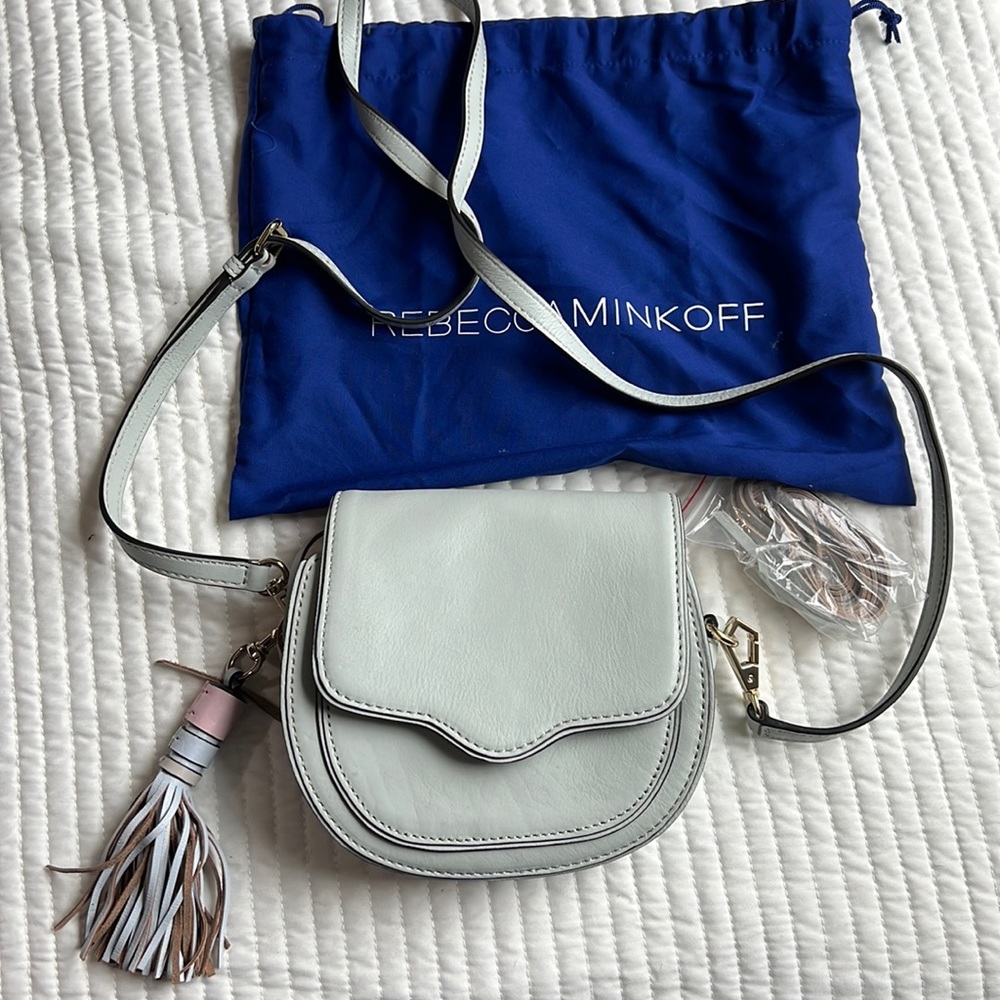 Rebecca Minkoff mini suki bag mint green
